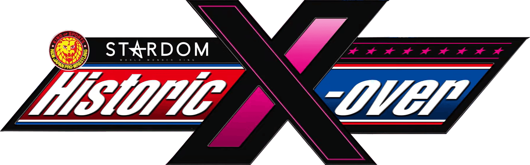 NJPW x STARDOM: Historic X-Over logo