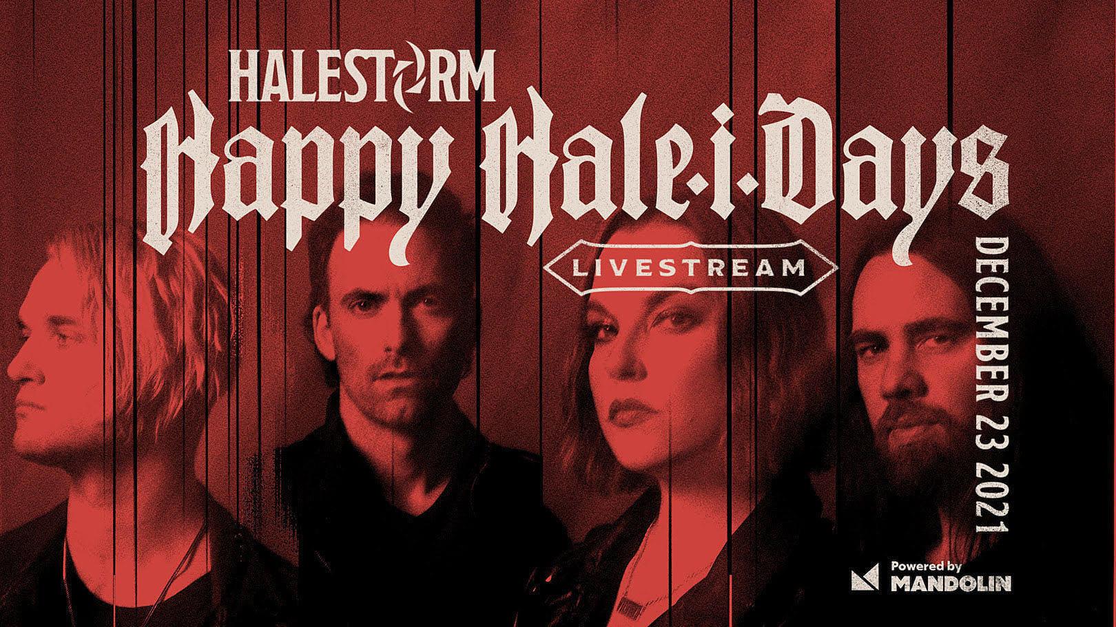 Halestorm: Happy Hale-i-Days Livestream backdrop