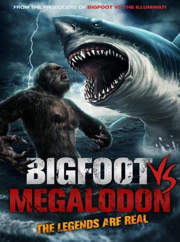 Bigfoot vs Megalodon poster