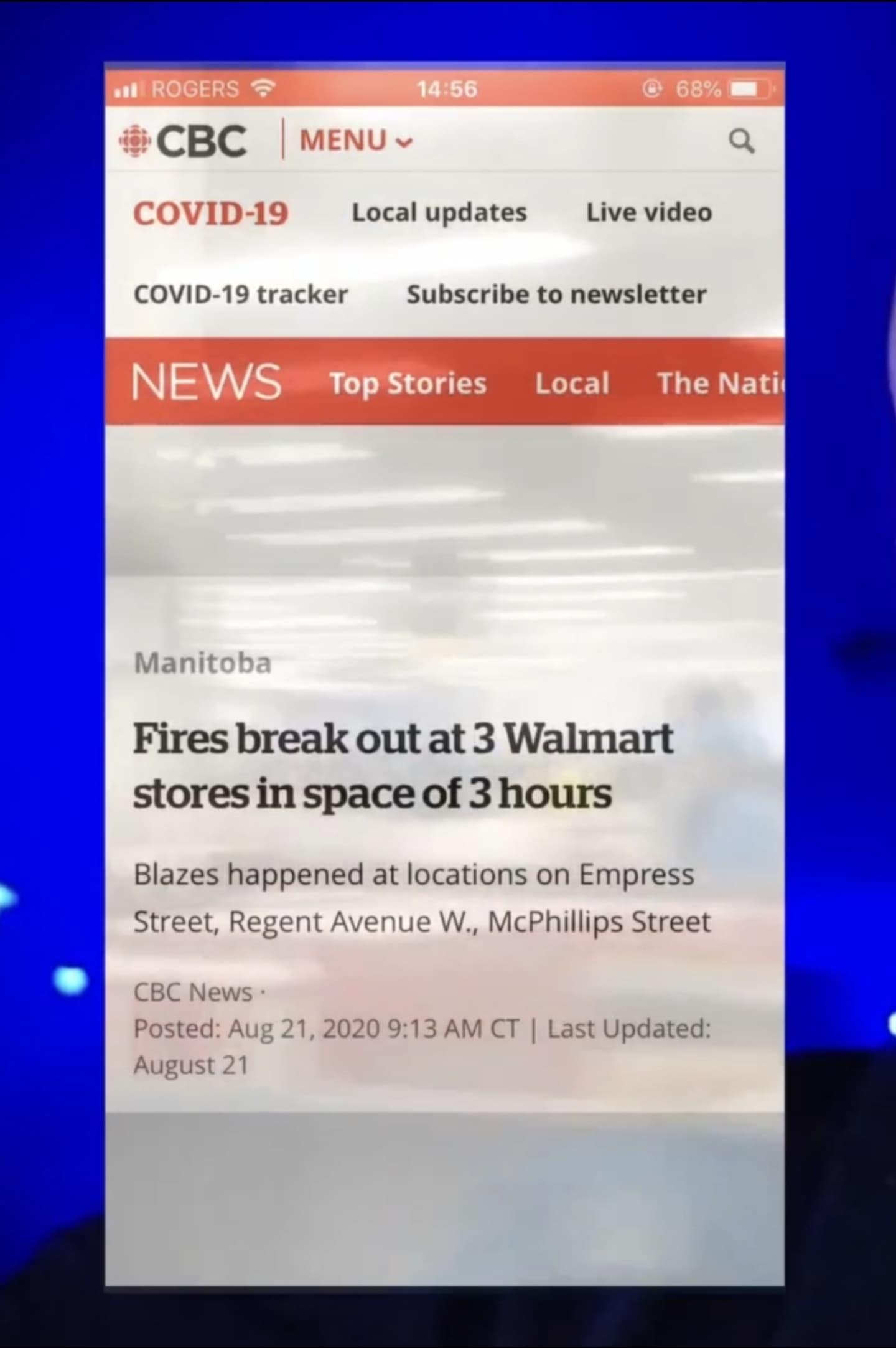 WALMART FIRES poster