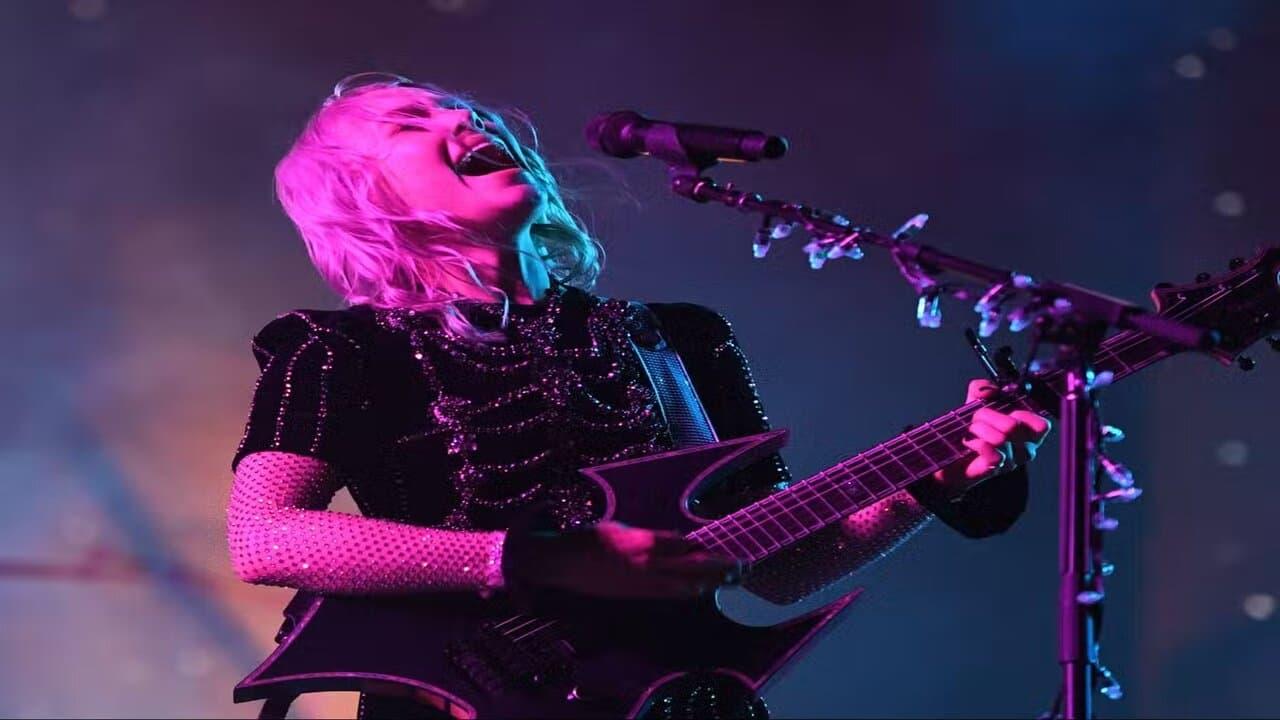 Phoebe Bridgers at Glastonbury 2022 backdrop