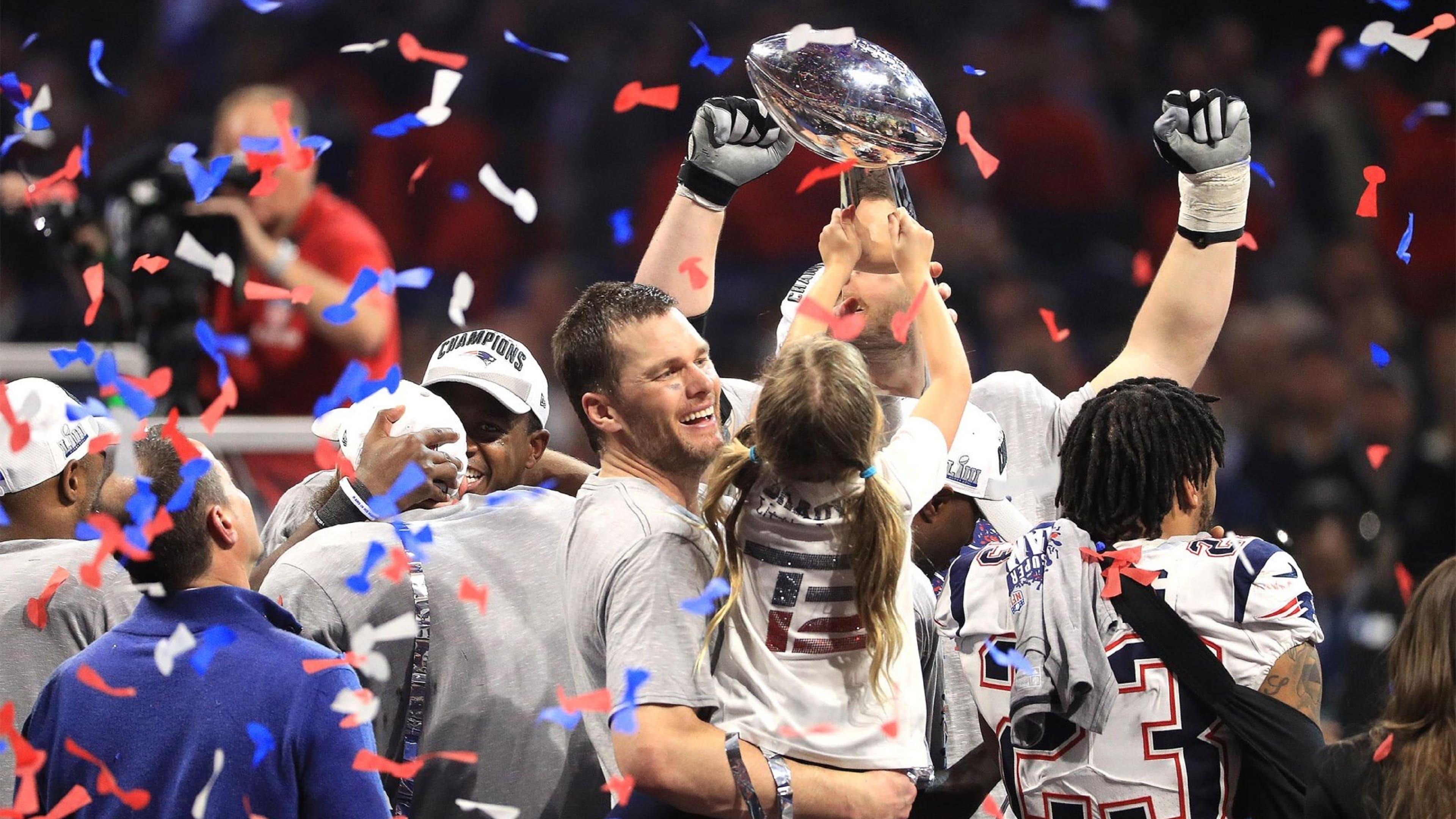 Super Bowl LIII Champions: New England Patriots backdrop