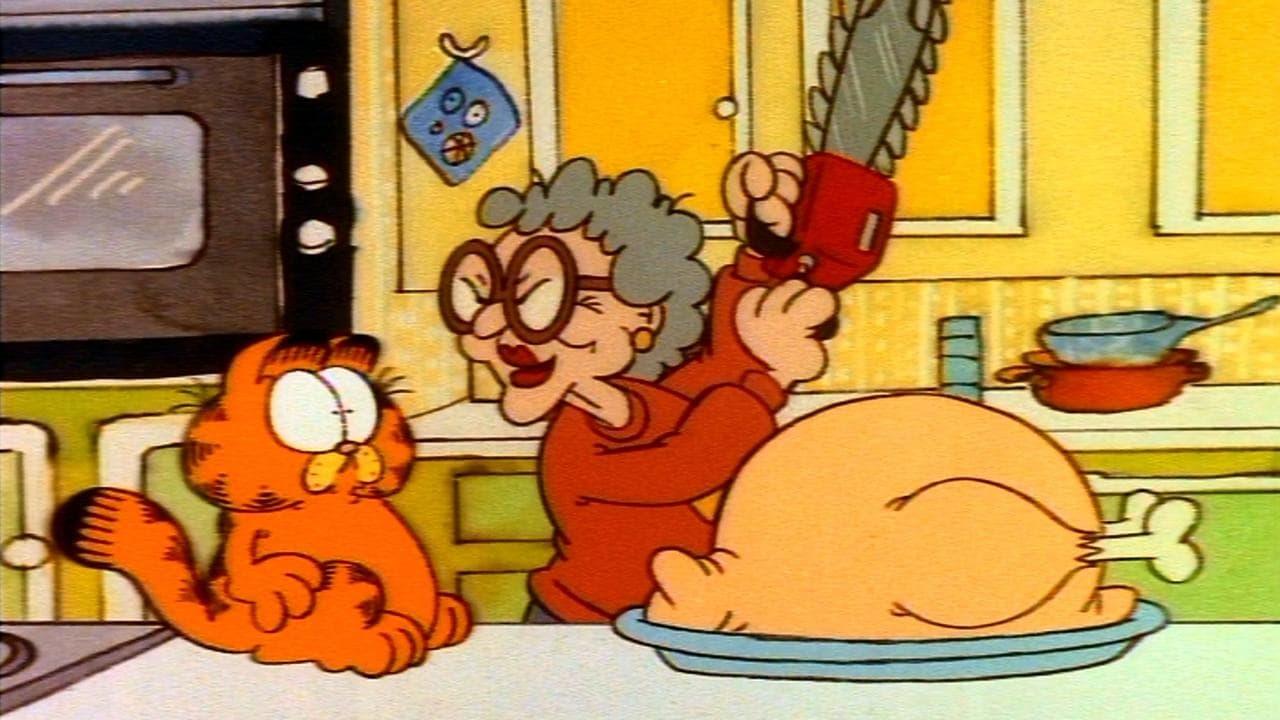 Garfield's Thanksgiving backdrop