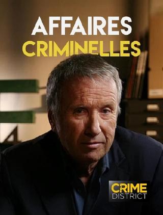 Affaires criminelles poster
