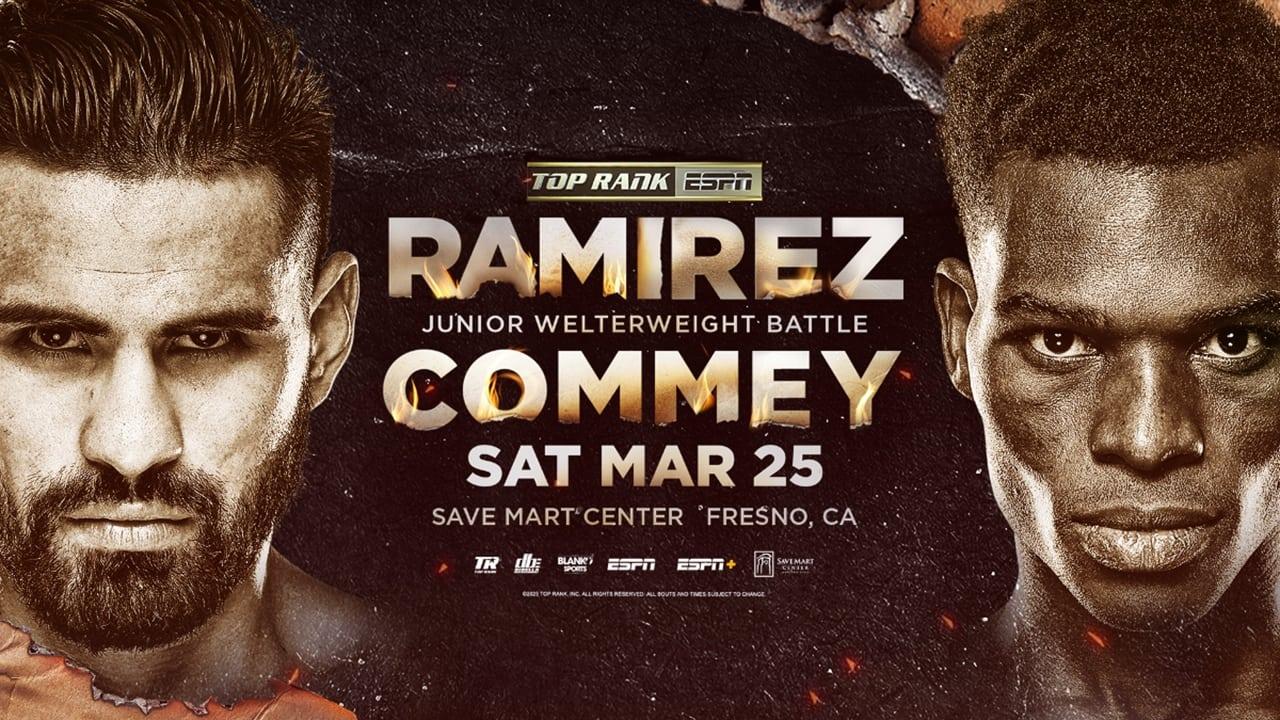 Jose Ramirez vs. Richard Commey backdrop