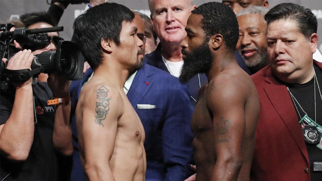 Manny Pacquiao vs. Adrien Broner backdrop