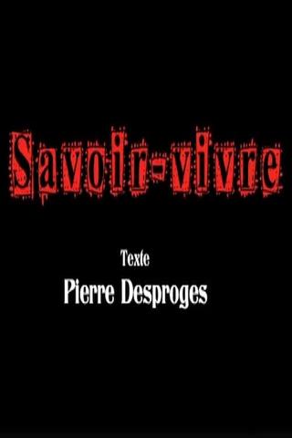 Savoir-vivre poster