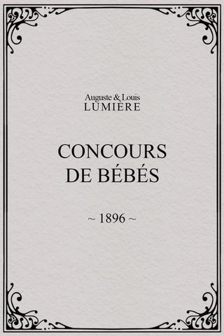 Concours de bébés poster