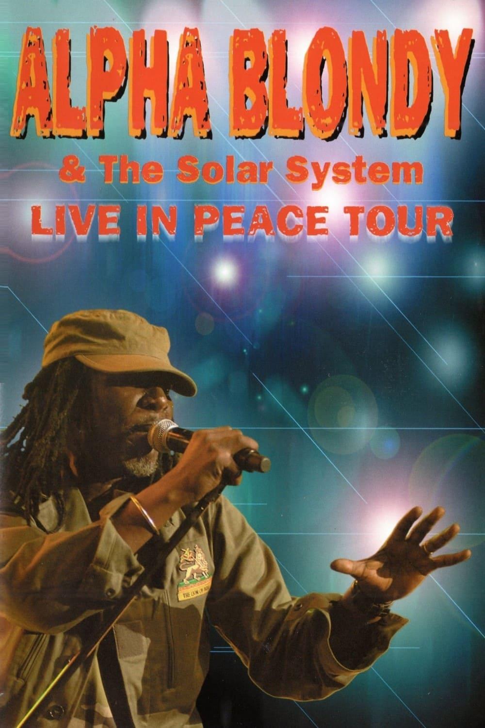 Alpha Blondy & The Solar System - Live in peace tour poster