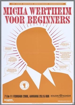 Micha Wertheim: Voor Beginners poster