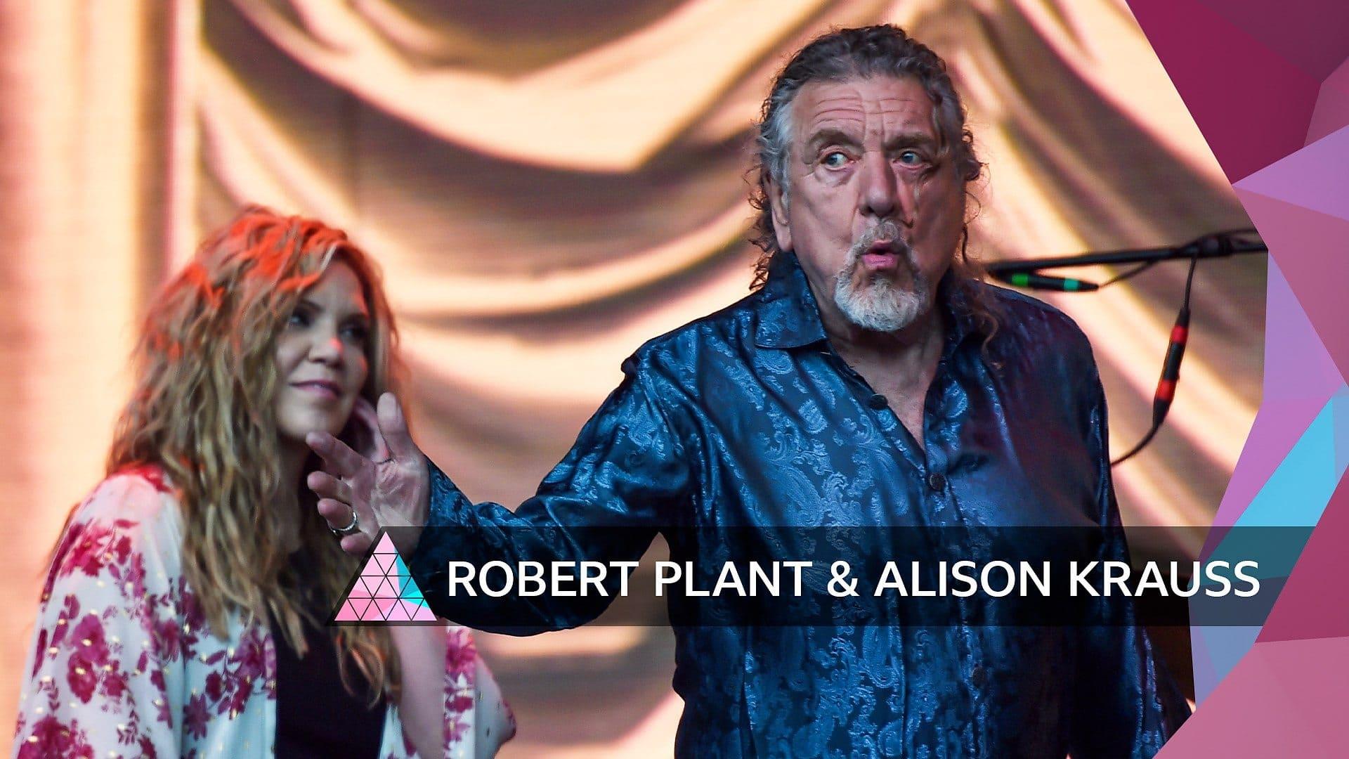 Robert Plant & Alison Krauss at Glastonbury backdrop