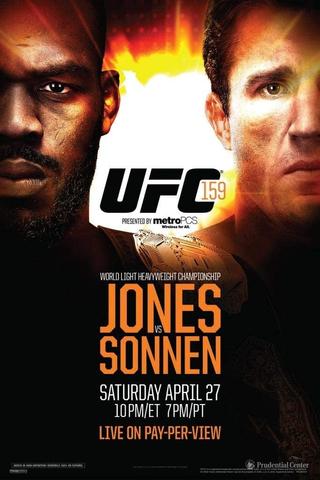 UFC 159: Jones vs. Sonnen poster