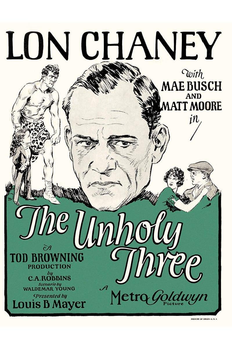 The Unholy Three poster