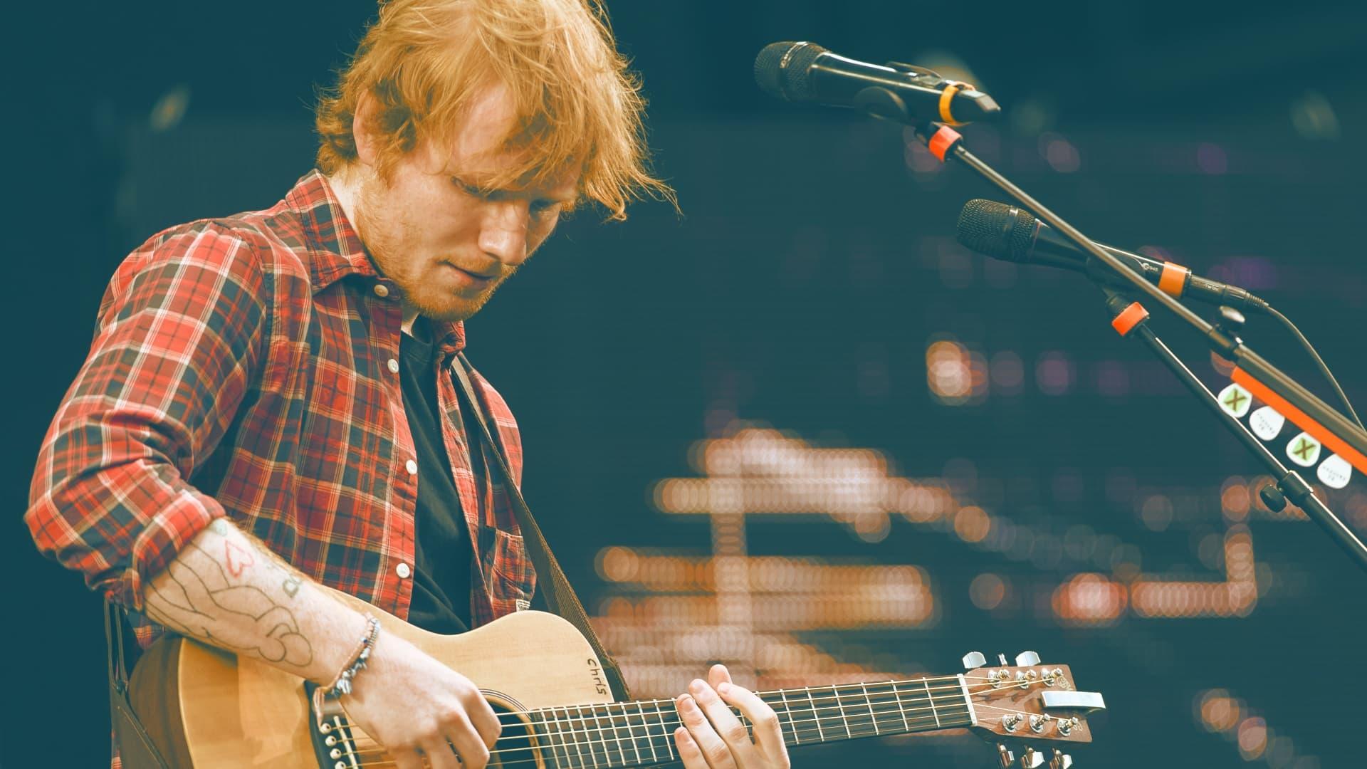 Ed Sheeran: Man + Guitar backdrop