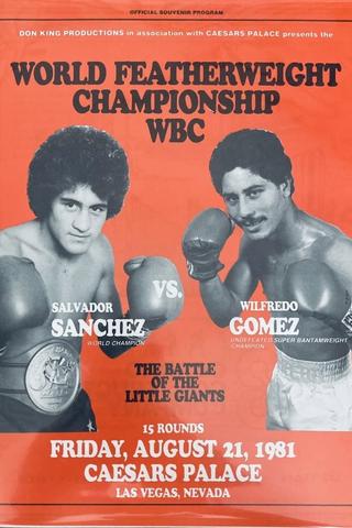 Salvador Sanchez vs. Wilfredo Gomez poster