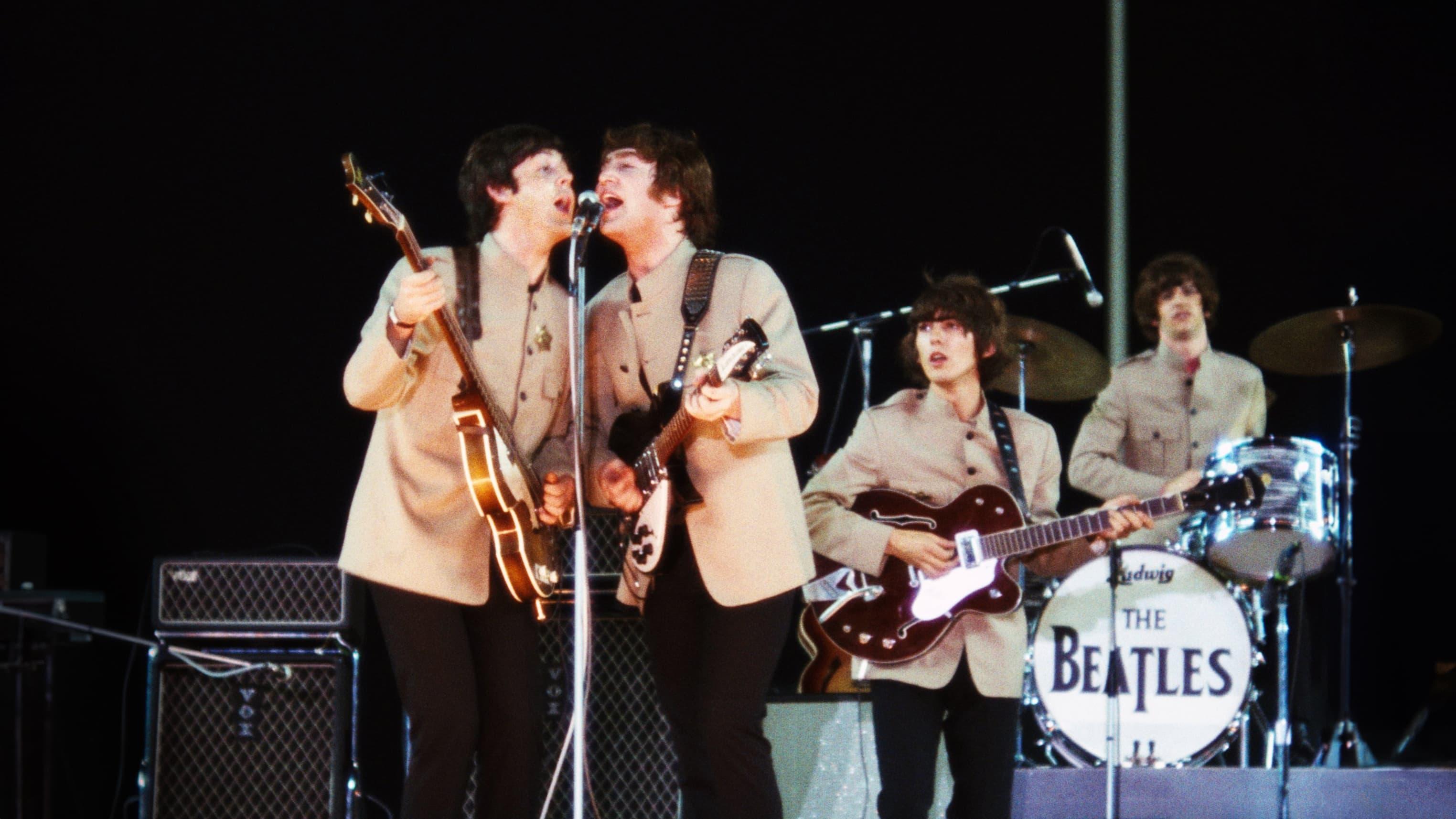 The Beatles at Shea Stadium backdrop