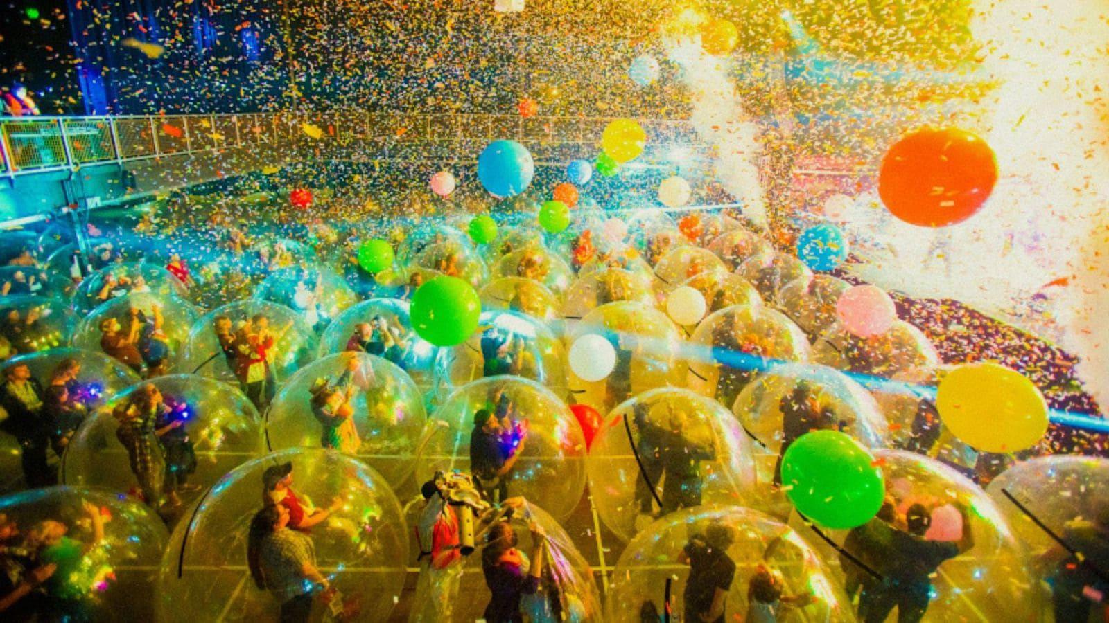 The Flaming Lips Space Bubble Film backdrop