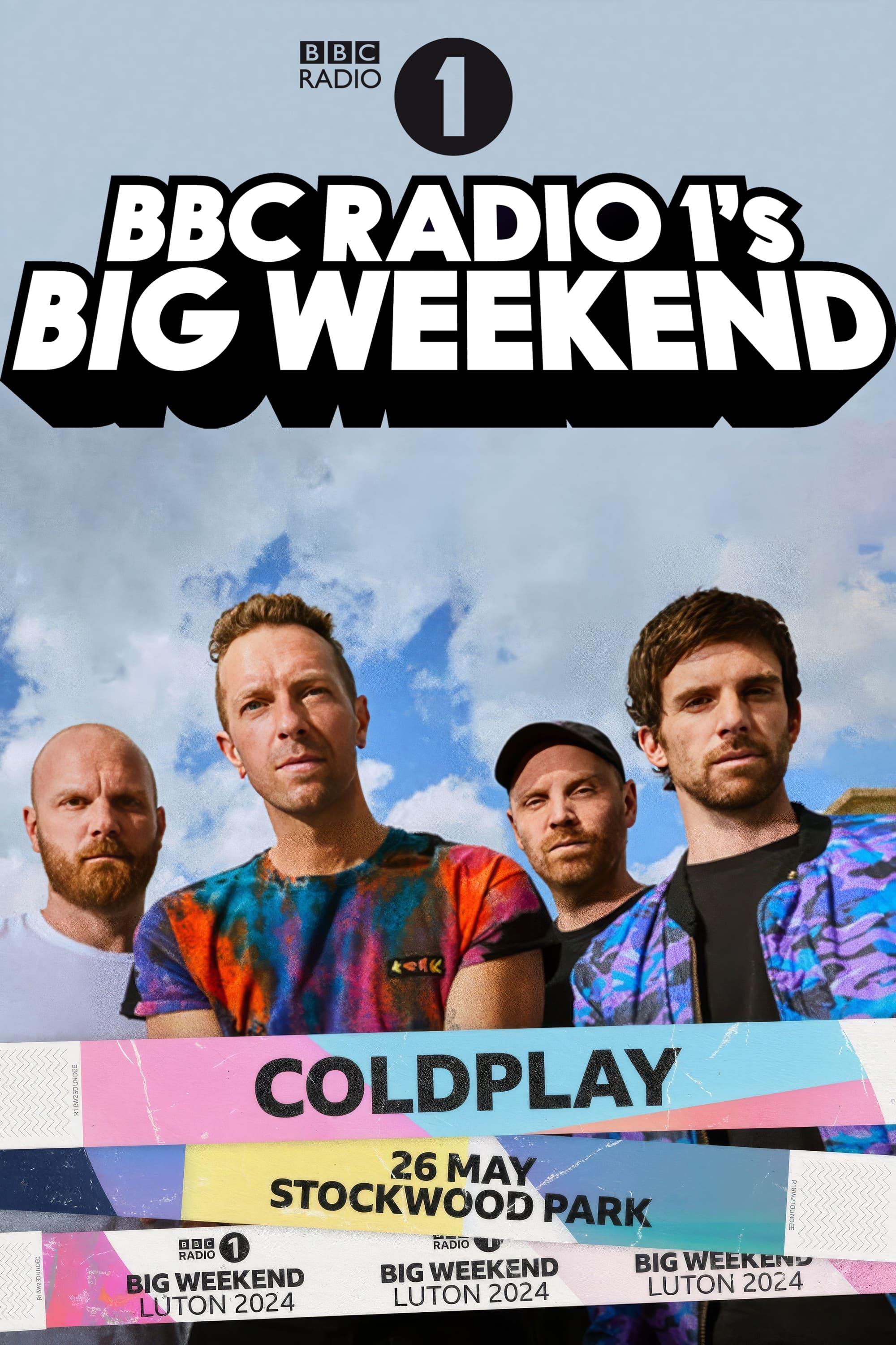 Coldplay: Radio 1's Big Weekend Luton poster