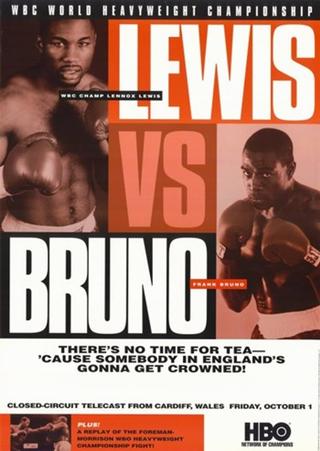 Lennox Lewis vs. Frank Bruno | WBC World Heavyweight Championship poster