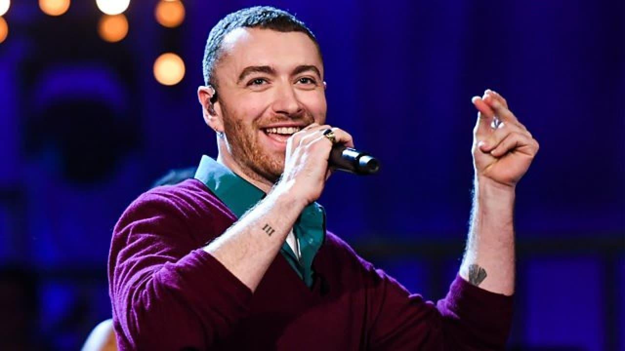 Sam Smith Live in London backdrop