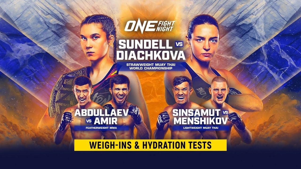 ONE Fight Night 22: Sundell vs. Diachkova backdrop