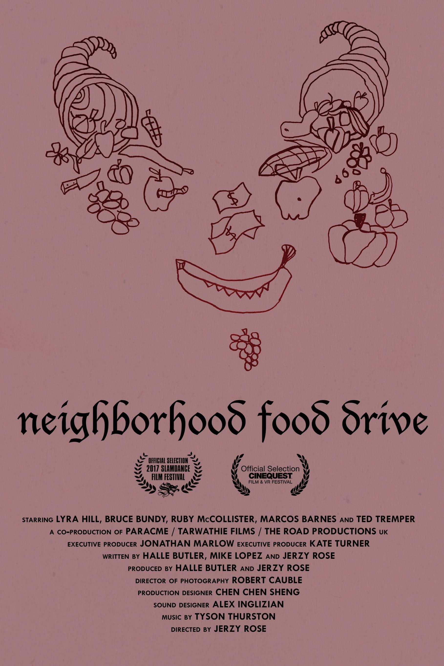 Neighborhood Food Drive poster