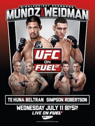 UFC on Fuel TV 4: Munoz vs. Weidman poster