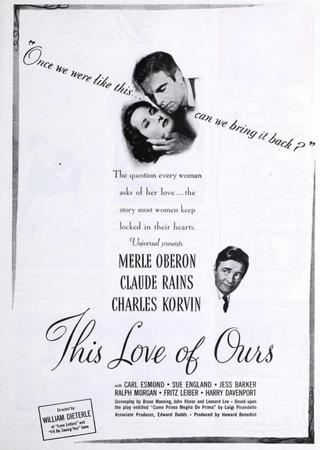 This Love of Ours poster