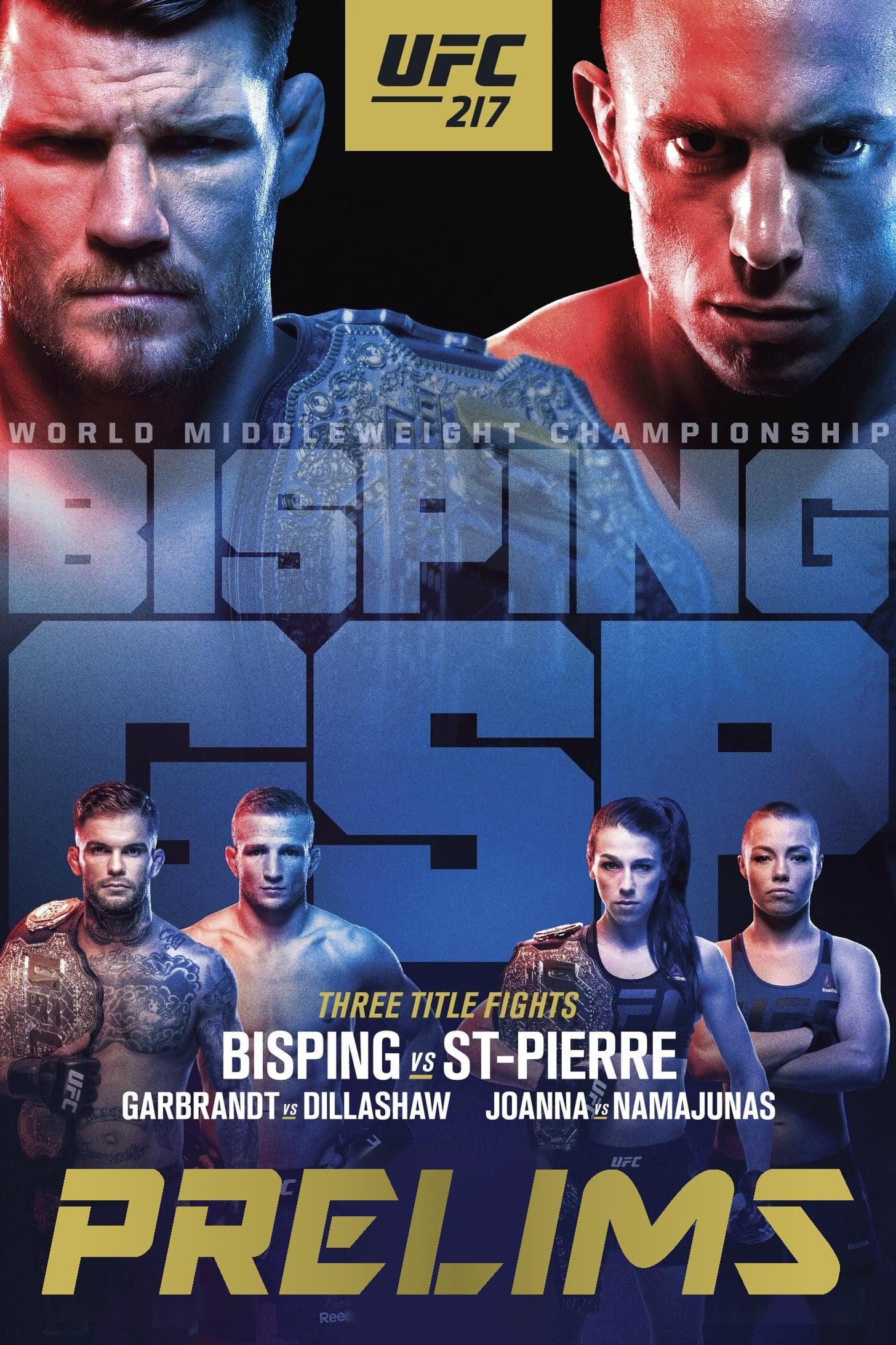 UFC 217: Bisping vs. St-Pierre poster