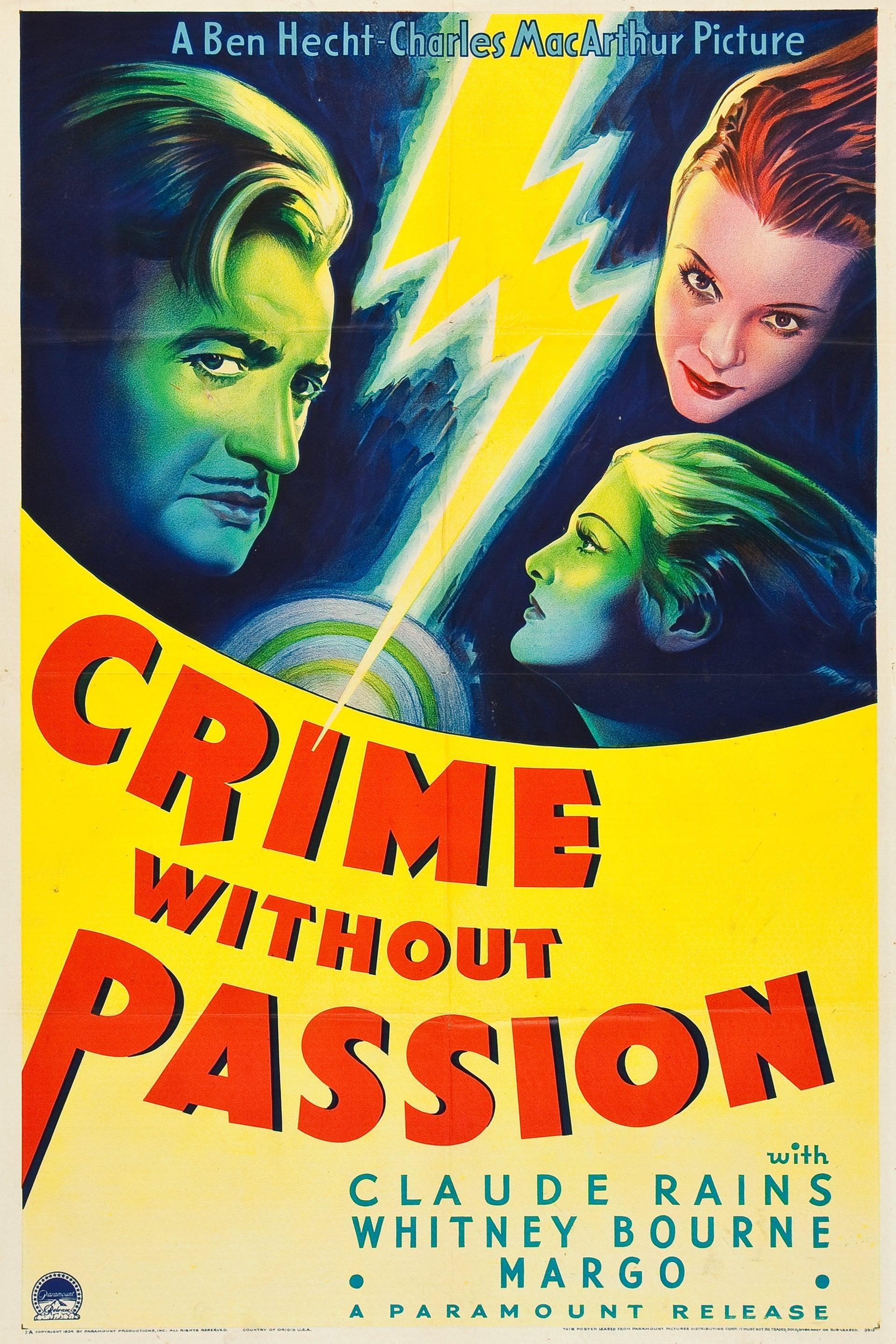 Crime Without Passion poster