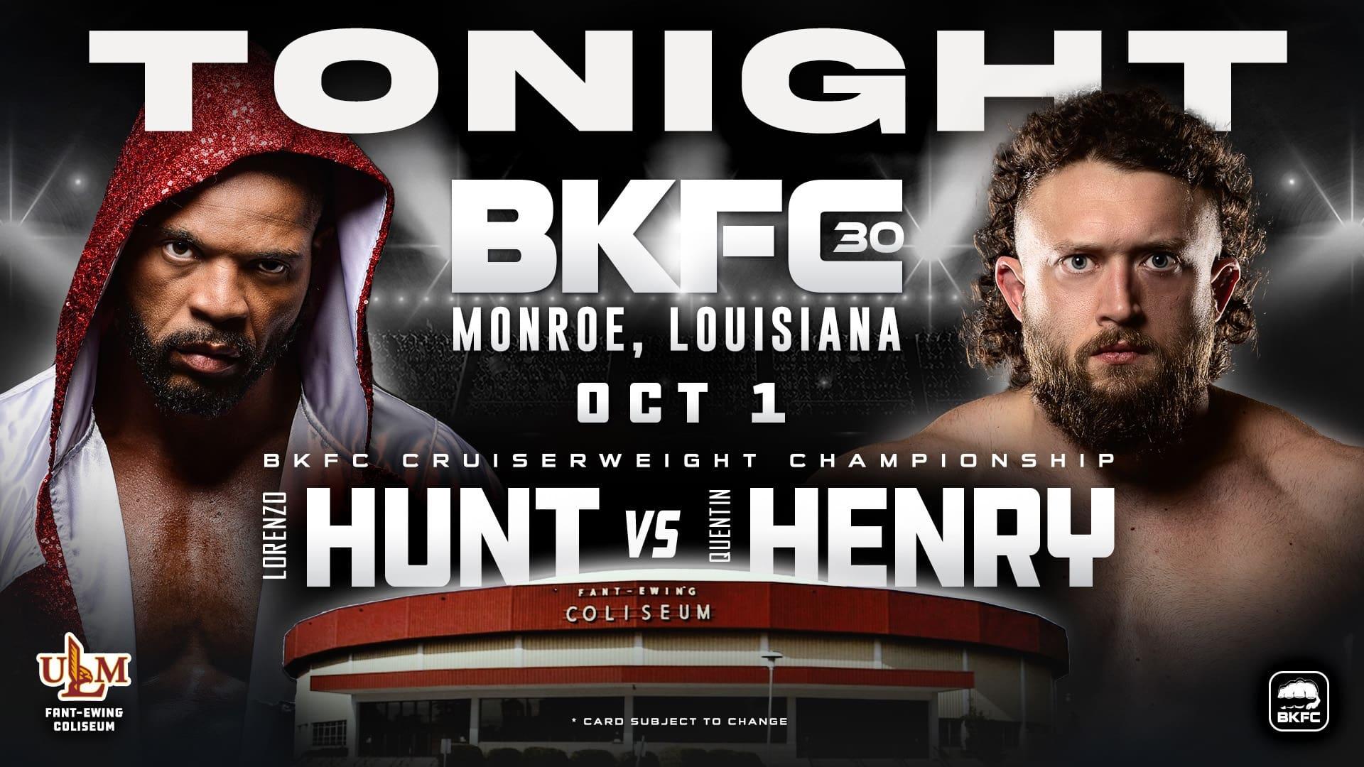 BKFC 30: Hunt vs Henry backdrop
