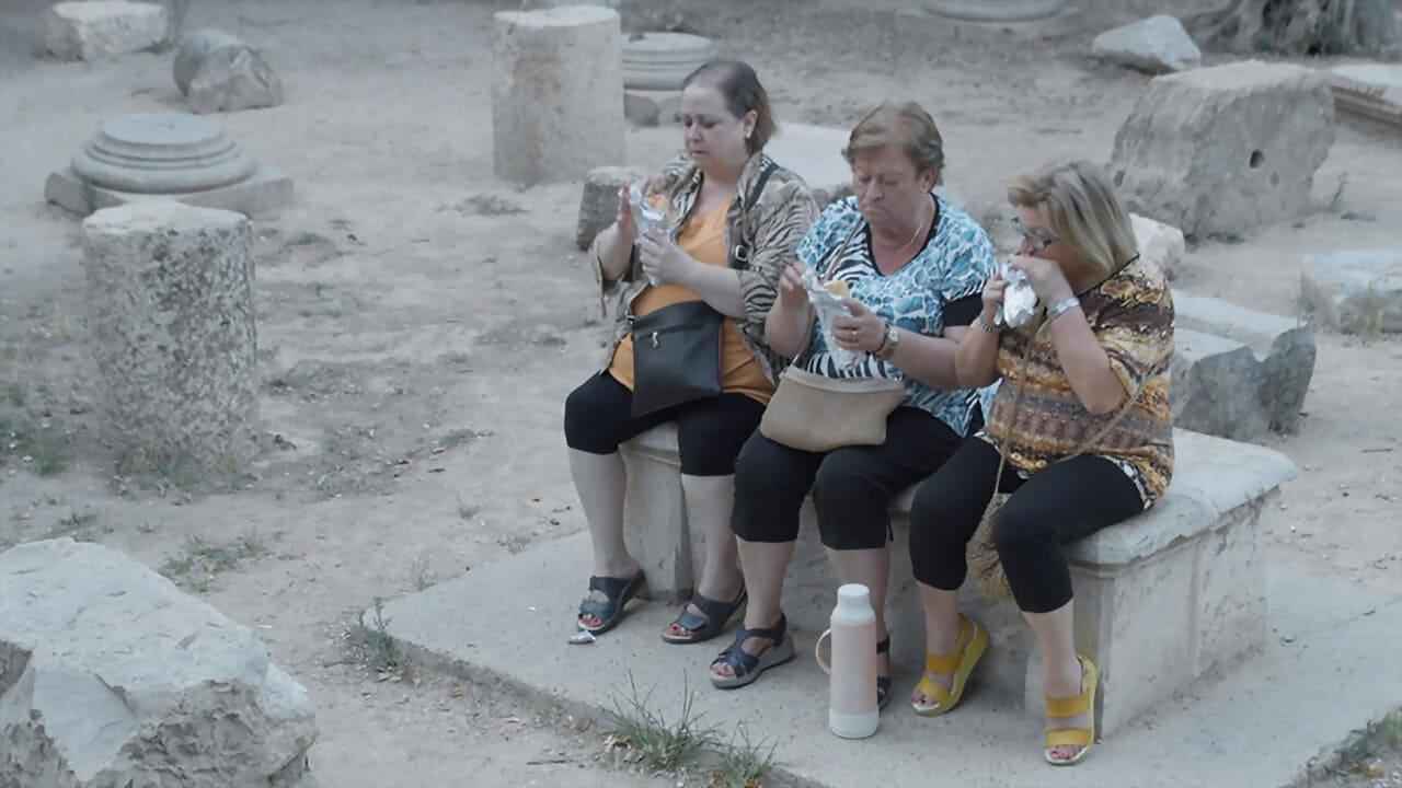 Women Visiting a City backdrop