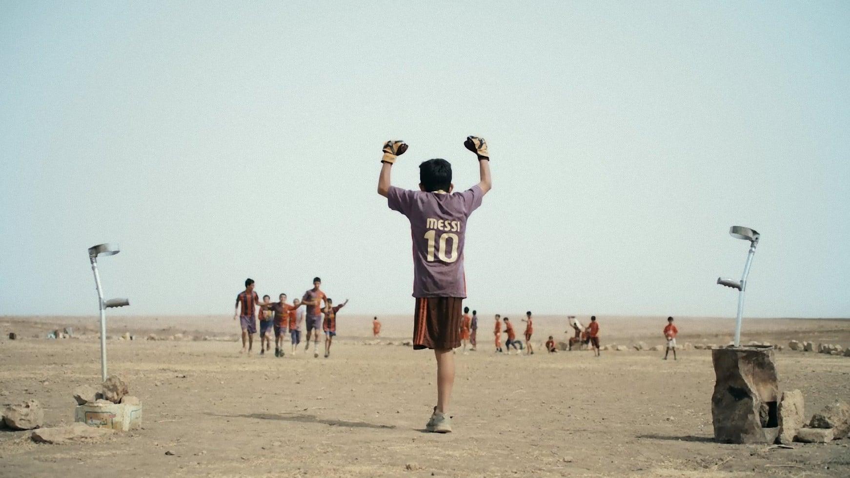 Baghdad Messi backdrop