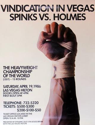 Larry Holmes vs. Michael Spinks II poster