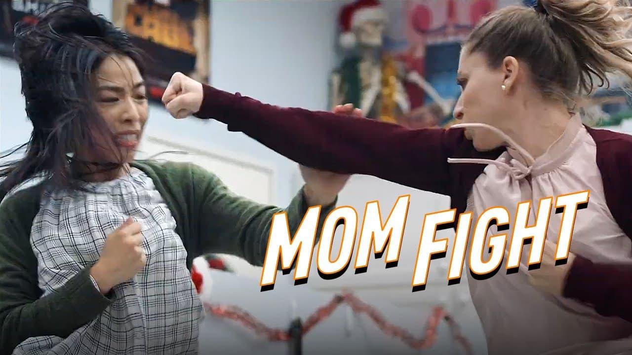 Mom Fight backdrop