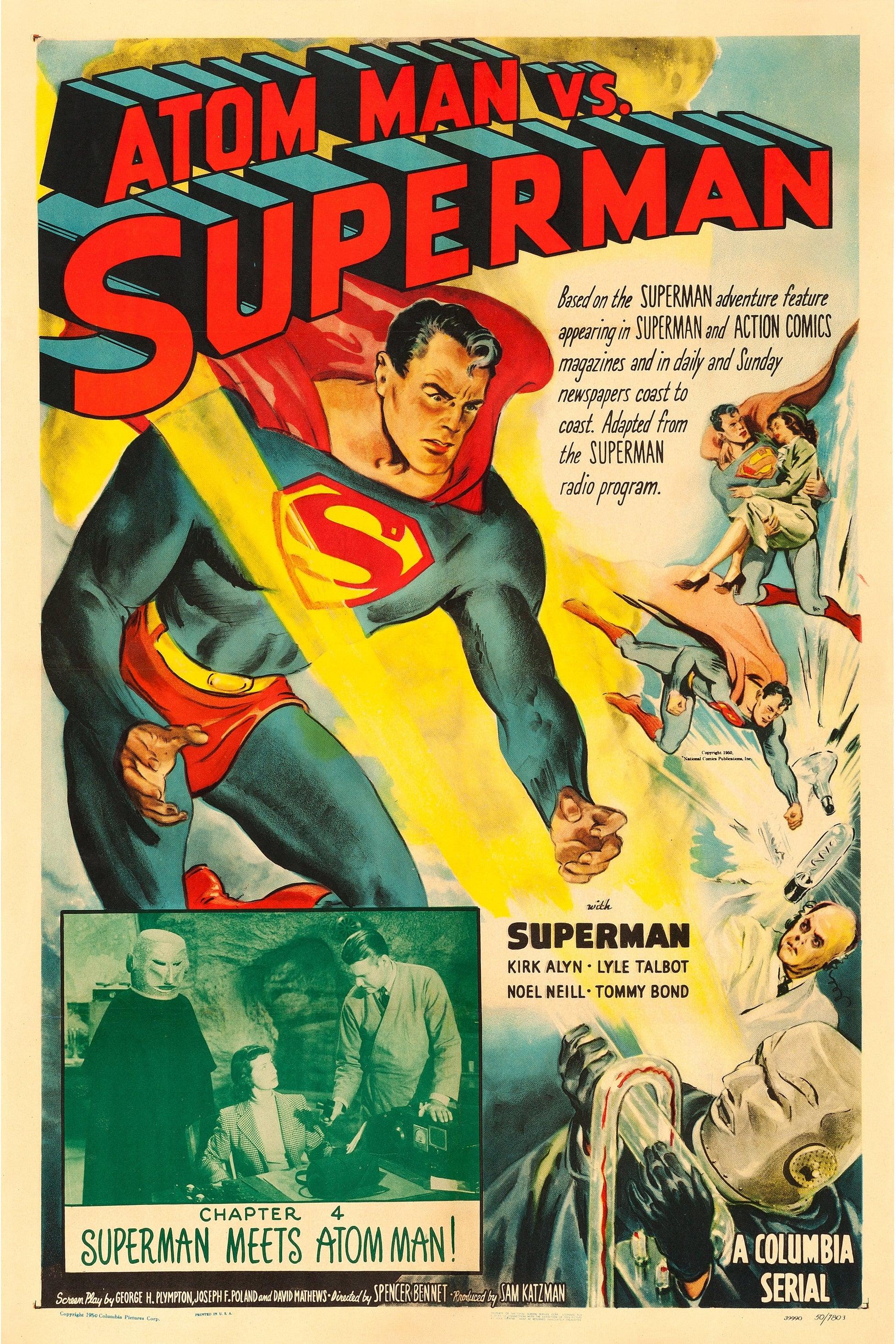 Atom Man vs. Superman poster