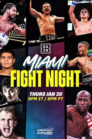 DAZN Miami Fight Night poster