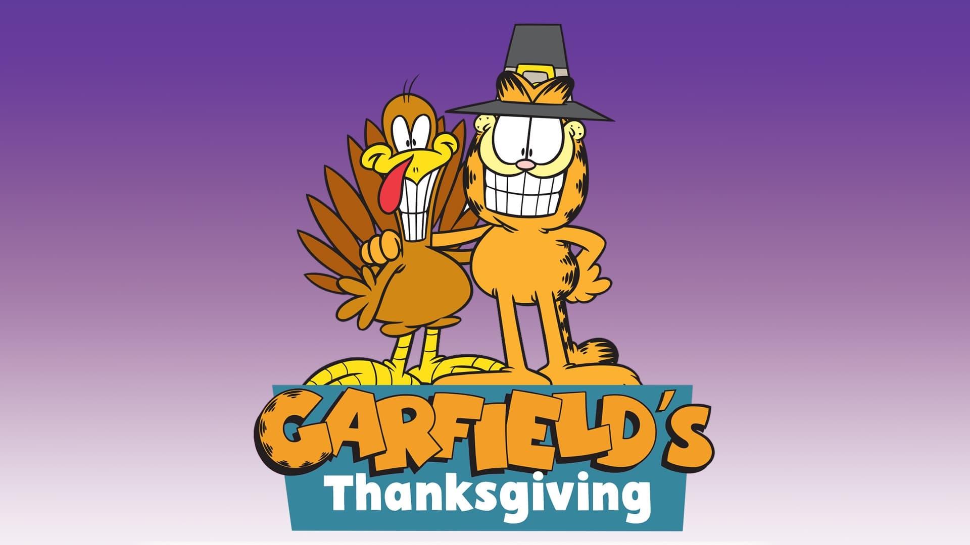 Garfield's Thanksgiving backdrop
