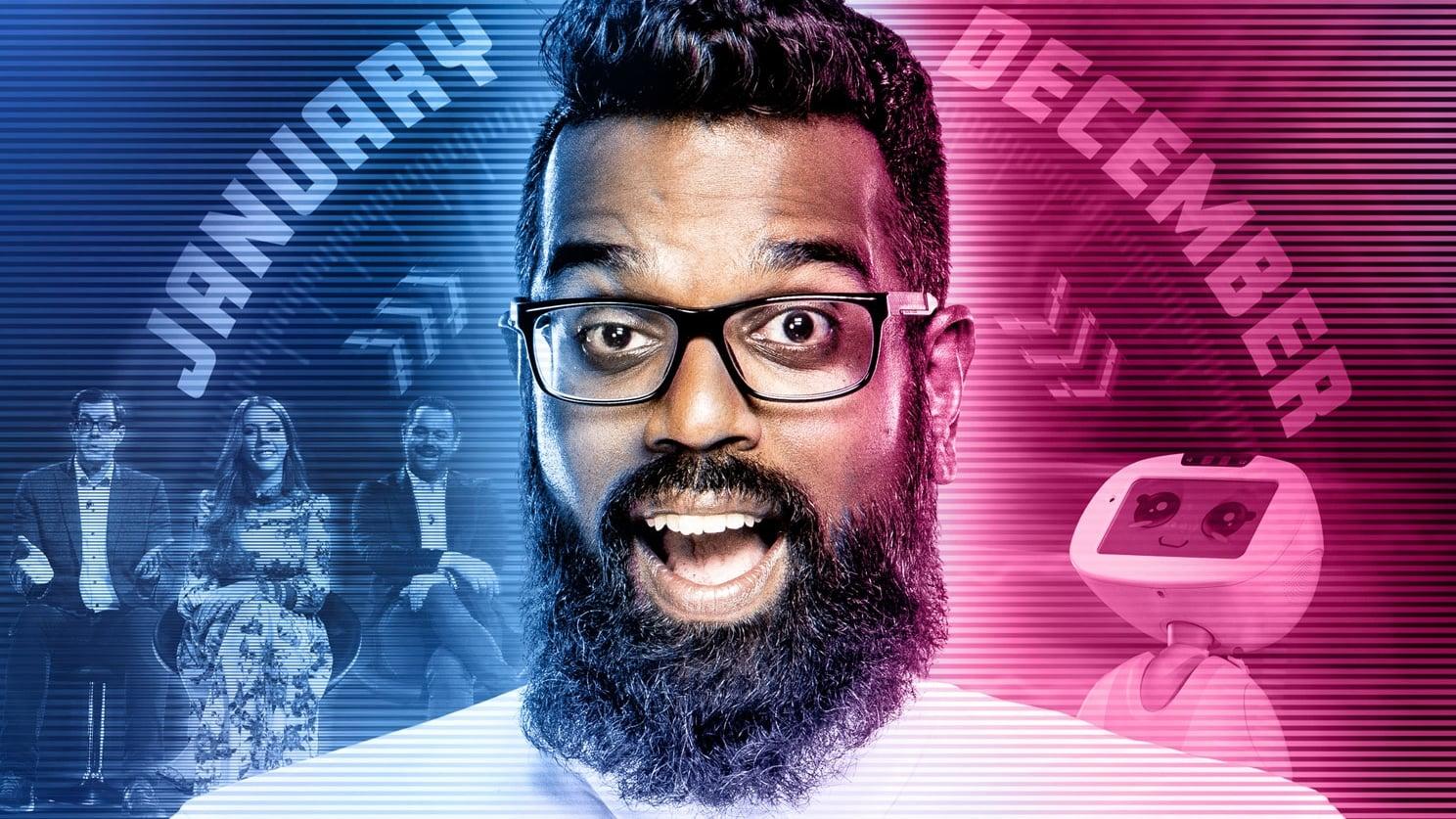 Romesh's Look Back to the Future backdrop
