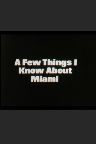 A Few Things I Know About Miami poster