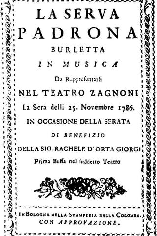 Pergolesi: La Serva Padrona poster