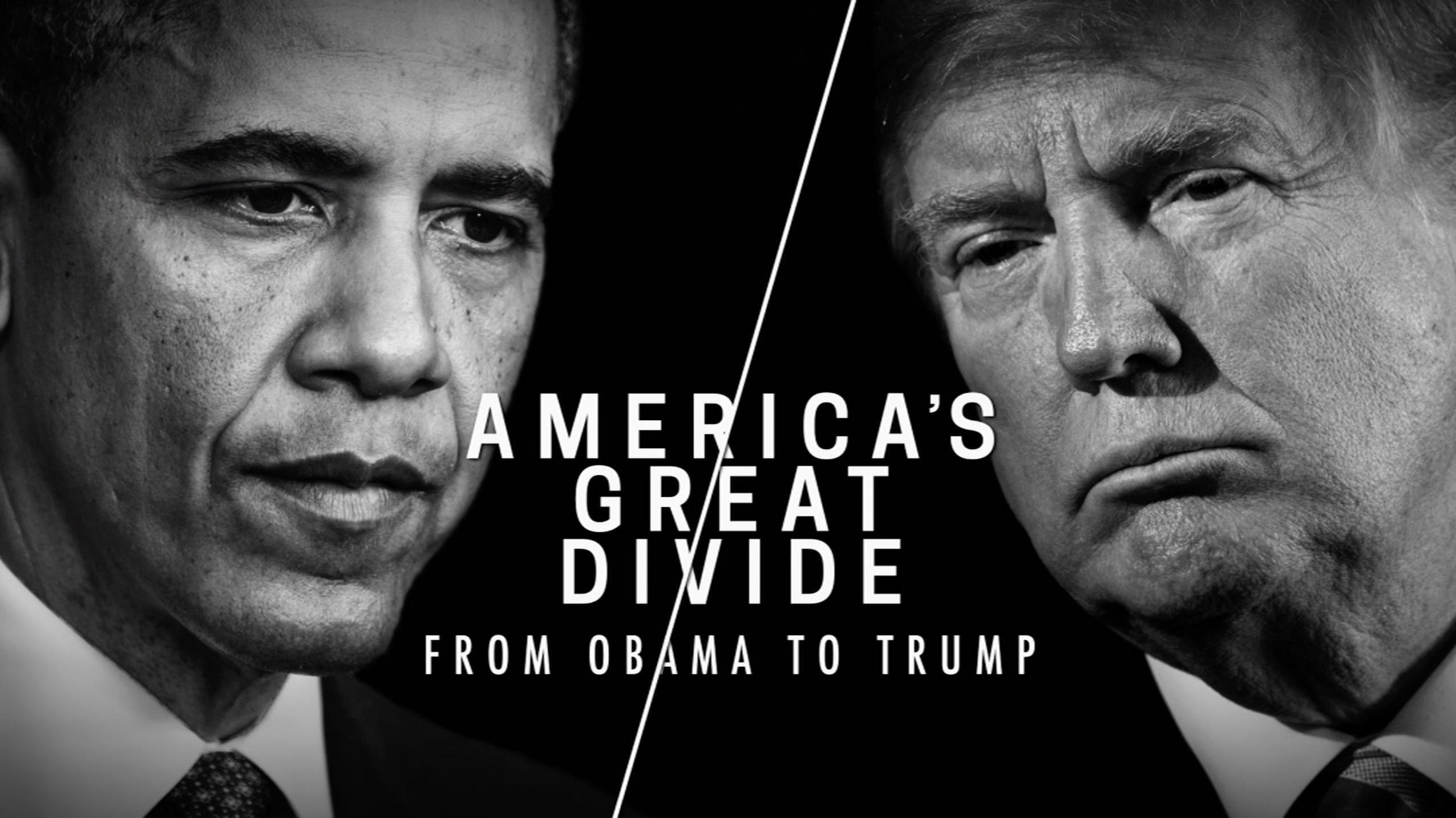 America's Great Divide: From Obama to Trump backdrop
