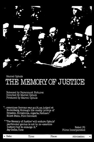 The Memory of Justice poster