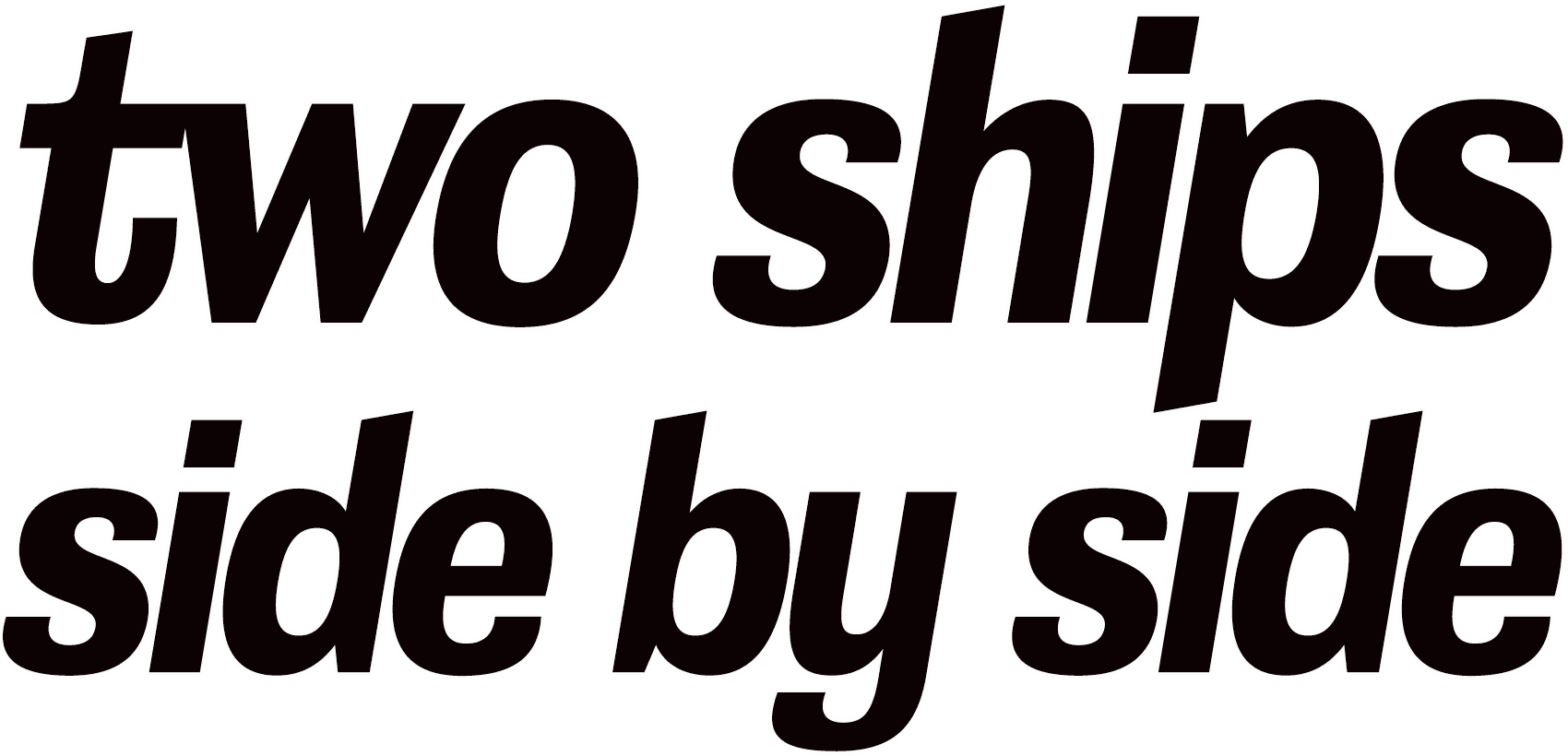 Two Ships Side by Side logo