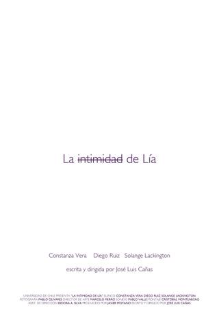 La intimidad de Lía poster