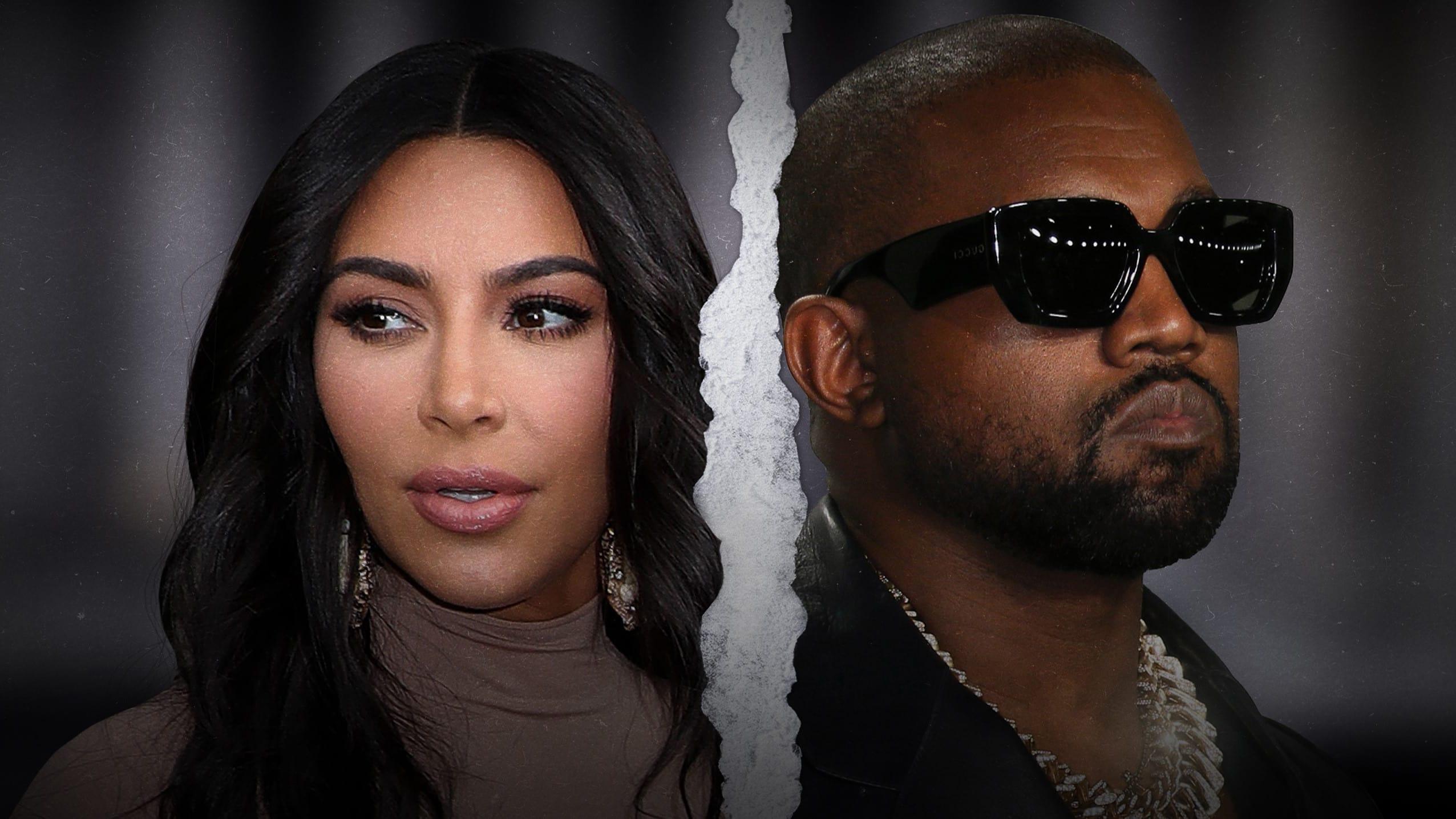 Kim vs Kanye: The Divorce backdrop