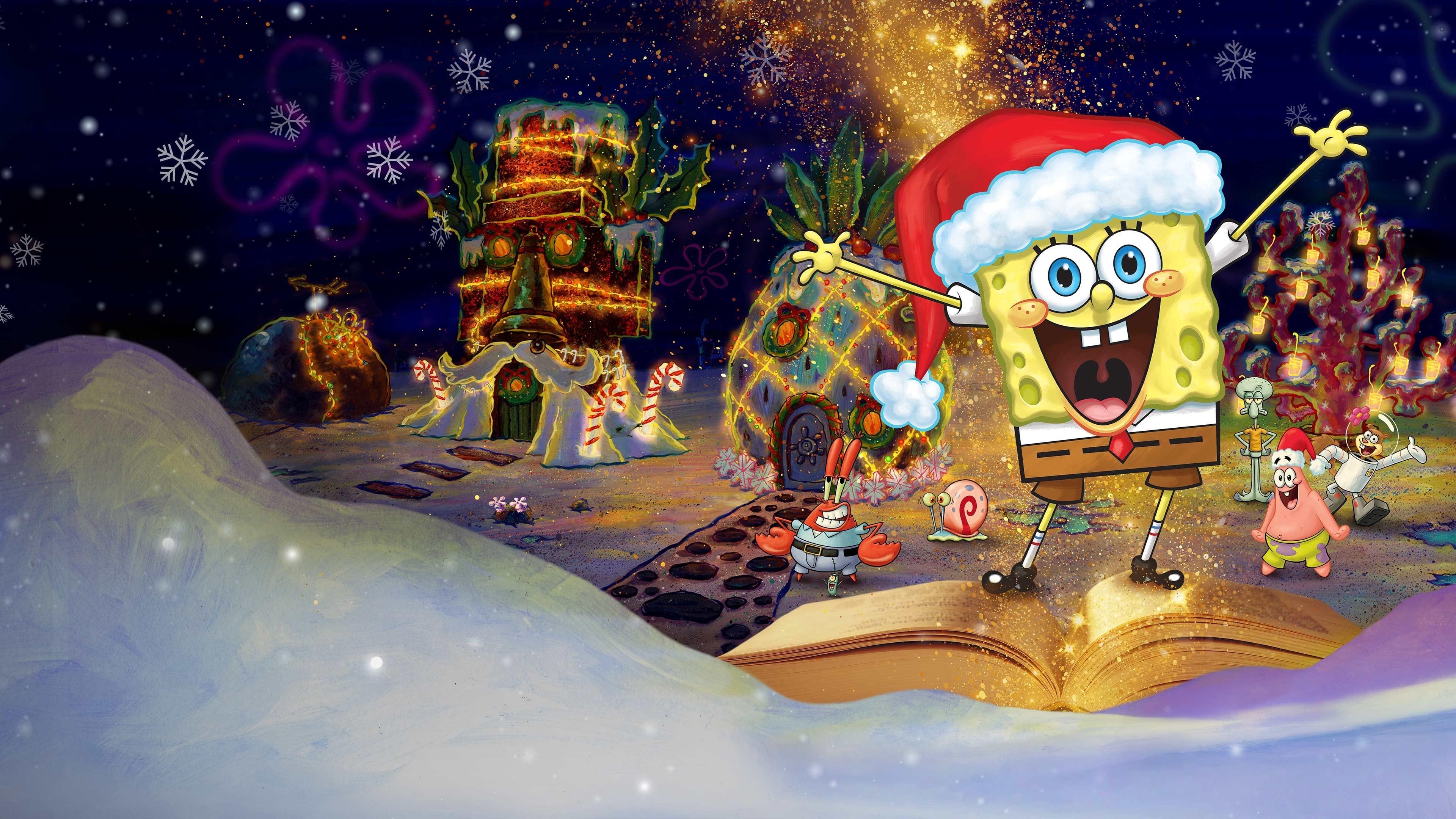 Twas The Night Before Spongemas backdrop