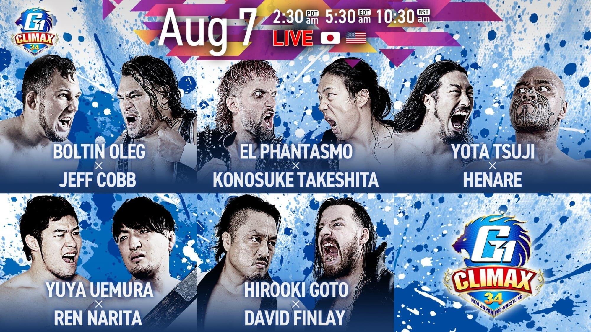 NJPW G1 Climax 34: Day 12 backdrop