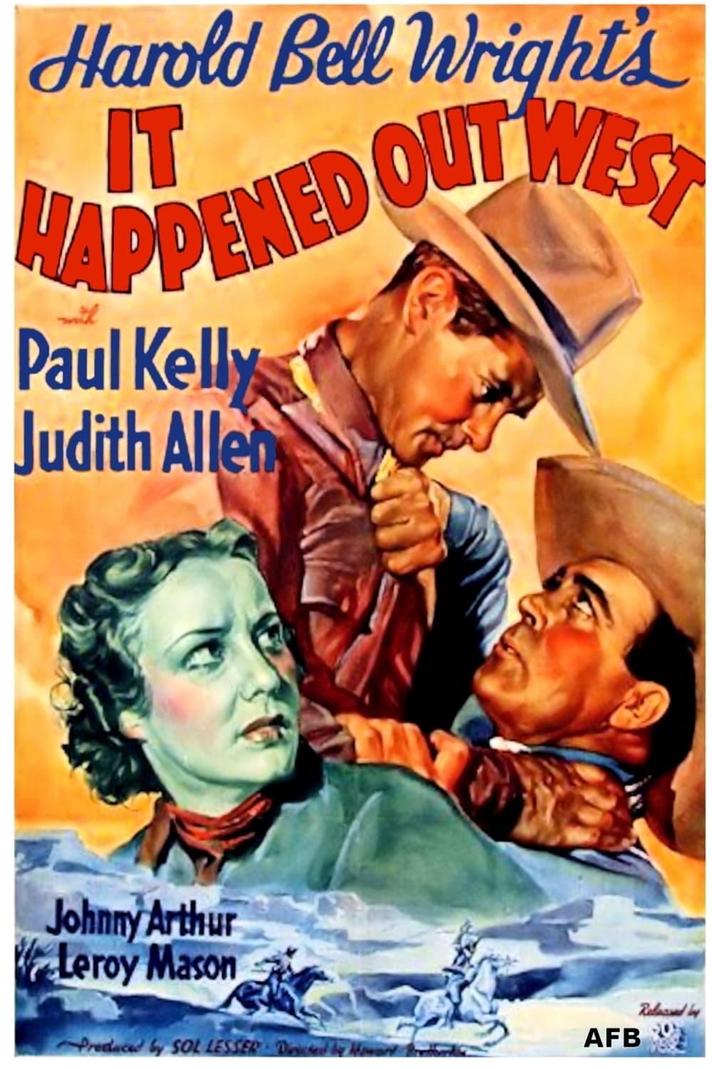 It Happened Out West poster
