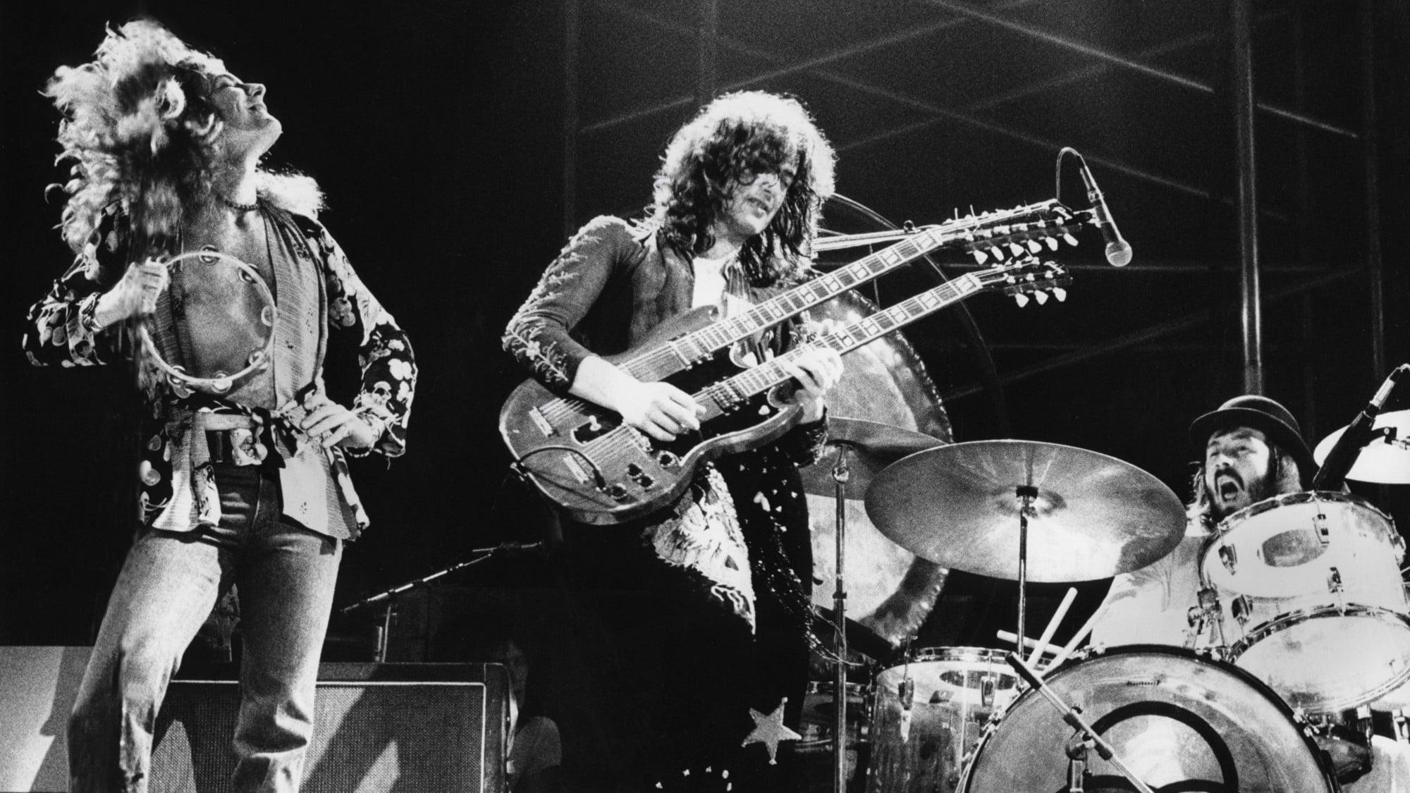 Jimmy Page and Robert Plant: Live at Irvine Meadows backdrop